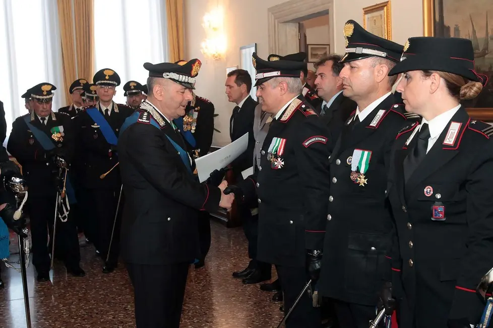 BELLOTTO - AGENZIA BIANCHI - PADOVA - CERIMONIA 202 ANNI ARMA CARABINIERI IN PRATO DELLA VALLE.