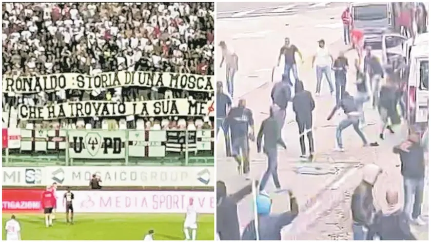 Derby all’Euganeo due anni fa: striscioni contro l’ex Ronaldo passato al Vicenza e recenti scontri tra tifosi in A4