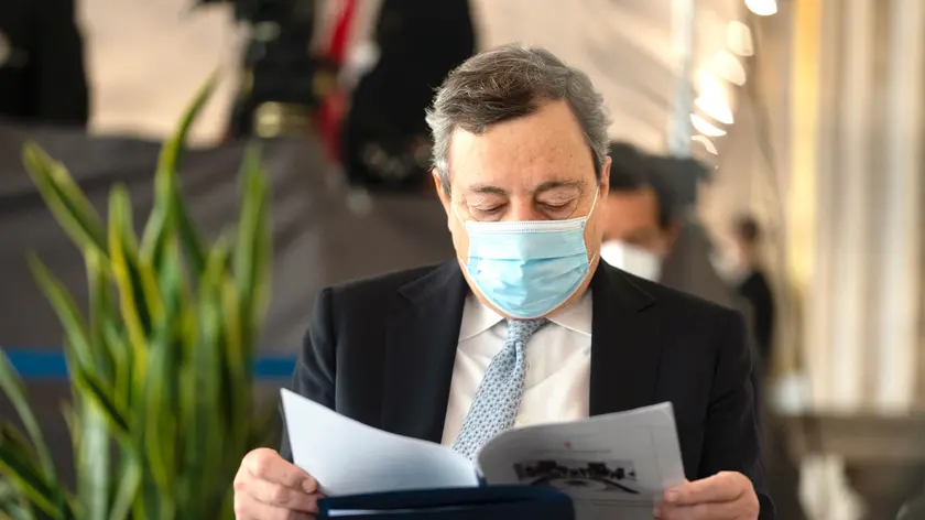 Il presidente del Consiglio Mario Draghi