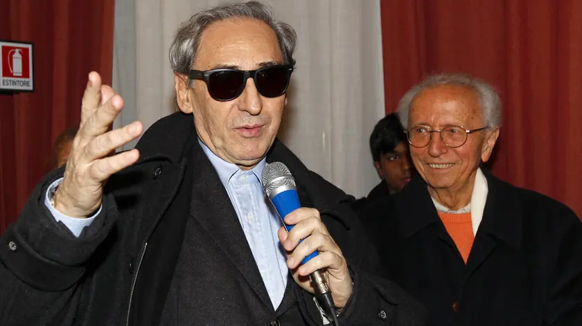 Franco Battiato con Giusto Pio