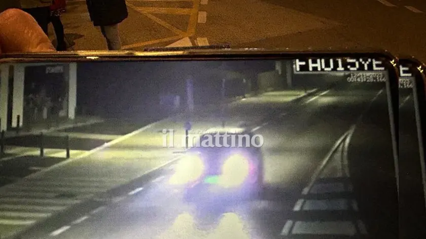 La Fiat Punto Grande immortalata nel comune di Zero Branco in provincia di Treviso