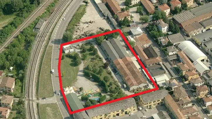 L'area del centro sociale Pedro in via Ticino interessata dalla previsione urbanistica