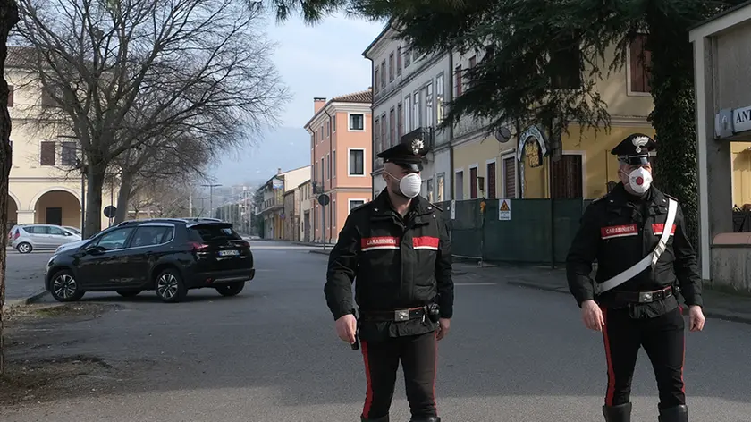 MORSEGO - FOTOPIRAN - VO' EUGANEO - CONTROLLO CARABINIERI PIAZZA VO'