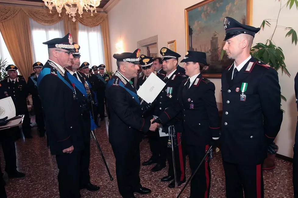 BELLOTTO - AGENZIA BIANCHI - PADOVA - CERIMONIA 202 ANNI ARMA CARABINIERI IN PRATO DELLA VALLE.