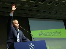 Flavio Tosi nel corso della convention della sua fondazione "Ricostruiamo il Paese", in fiera a Verona, 14 marzo 2015. ANSA/ FILIPPO VENEZIA