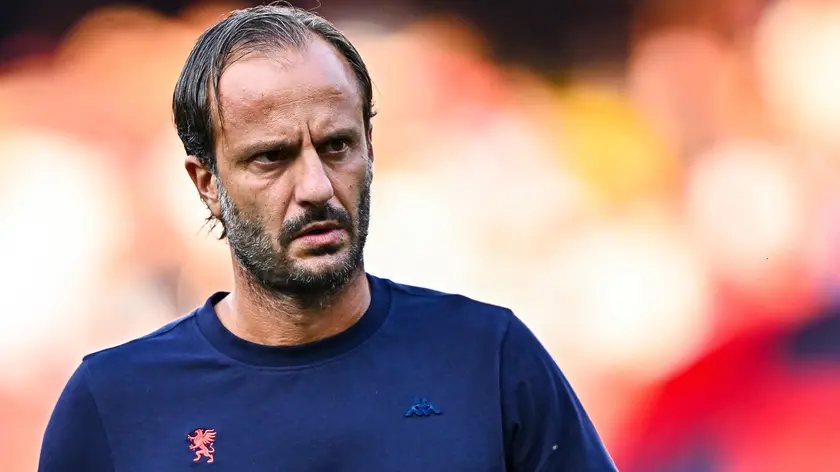 Genoa’s Italian head coach Alberto Gilardino prior to kick-off in the Italian Serie A soccer match Genoa Cfc vs Hellas Verona Fc at Luigi Ferraris stadium in Genoa, Italy, 1 September 2024. ANSA/STRINGER