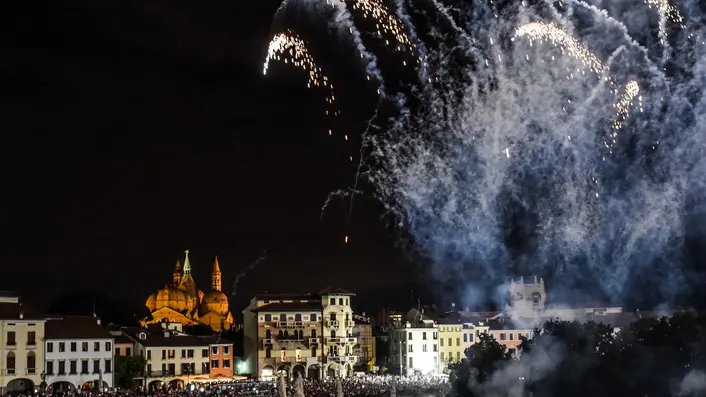 BASCHIERI-AGENZIA BIANCHI-PADOVA-FUOCHI DI FERRAGOSTO IN PRATO DELLA VALLE