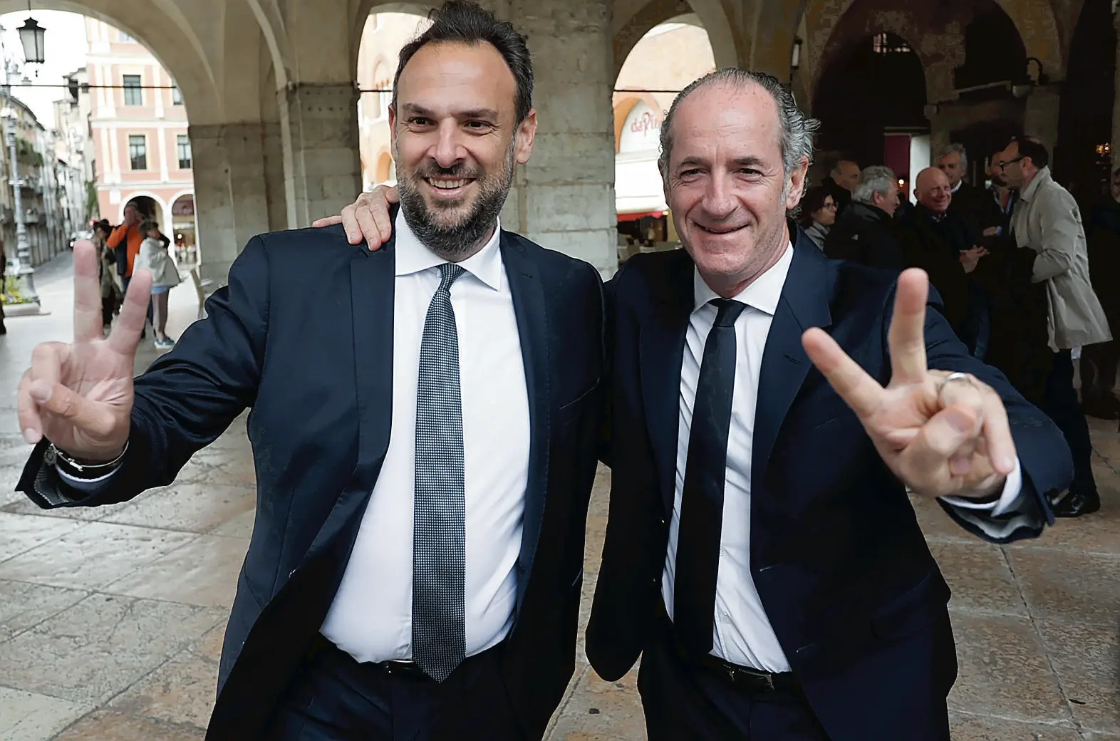 PASSERINI AG.FOTOFILM TREVISO CONFERENZA STAMPA MARIO CONTE SINDACO ALLA LOGGIA DEI 300