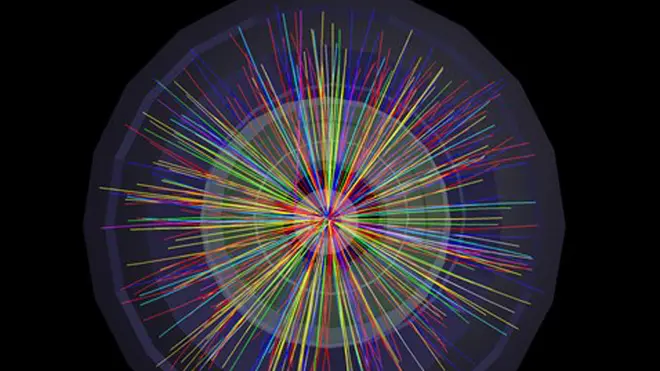 Collisioni fra particelle osservate negli esperimenti Alice. ANSA / CERN