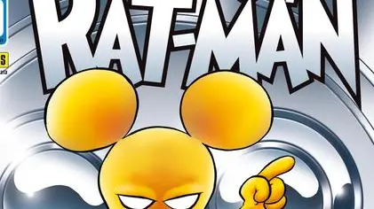Una delle copertine storiche di Rat-Man diffusa in occasione del Rat-Man Day che si è tenuto per celebrare la fine della serie che ha avuto per protagonista la più celebre parodia dei supereroi americani. Milano, 23 settembre 2017. ANSA/ US +++ ANSA PROVIDES ACCESS TO THIS HANDOUT PHOTO TO BE USED SOLELY TO ILLUSTRATE NEWS REPORTING OR COMMENTARY ON THE FACTS OR EVENTS DEPICTED IN THIS IMAGE; NO ARCHIVING; NO LICENSING +++