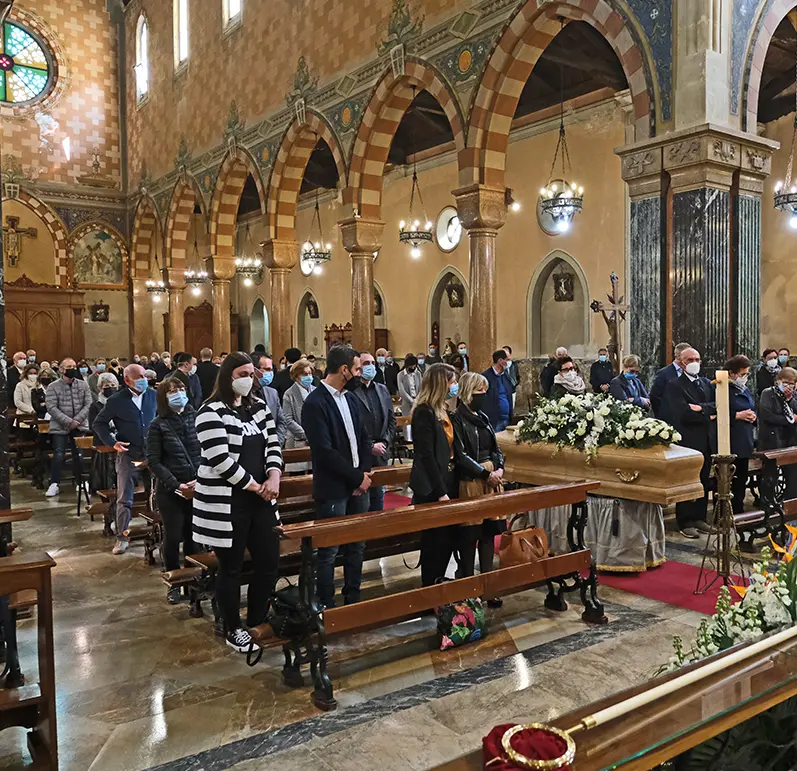 BASCHIERI - FOTOPIRAN - TREBASELEGHE - FUNERALE LIVIERO FRANCESCHI