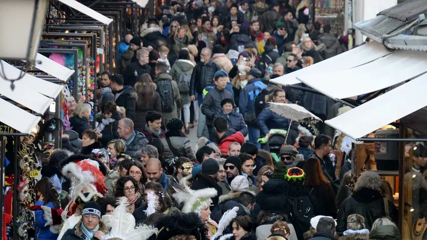 Interpress/M.Tagliapietra Venezia 04.02.2018.- Carnevale. Rialto