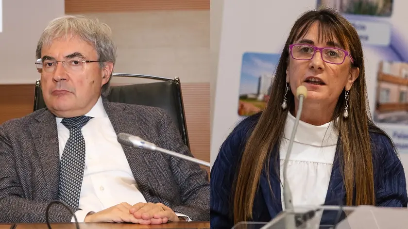 L'allora segretario regionale alla Sanità, Domenico Mantoan e Patrizia Simionato, ex dg di Azienda Zero