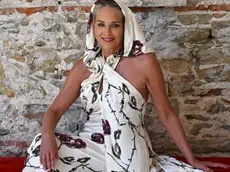 US actress Sharon Stone attends a photocall during the 70th annual Taormina Film Festival. Taormina, Sicily Island, Italy, 19 July 2024. ANSA/CARMELO IMBESI