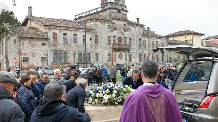 Stanghella 04.03.2017 Funerali del giovane Michele Cavallaro. Nella foto: un momento del funerale.