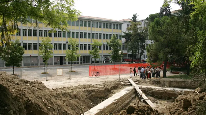 Le mura romane emerse più di dieci anni fa