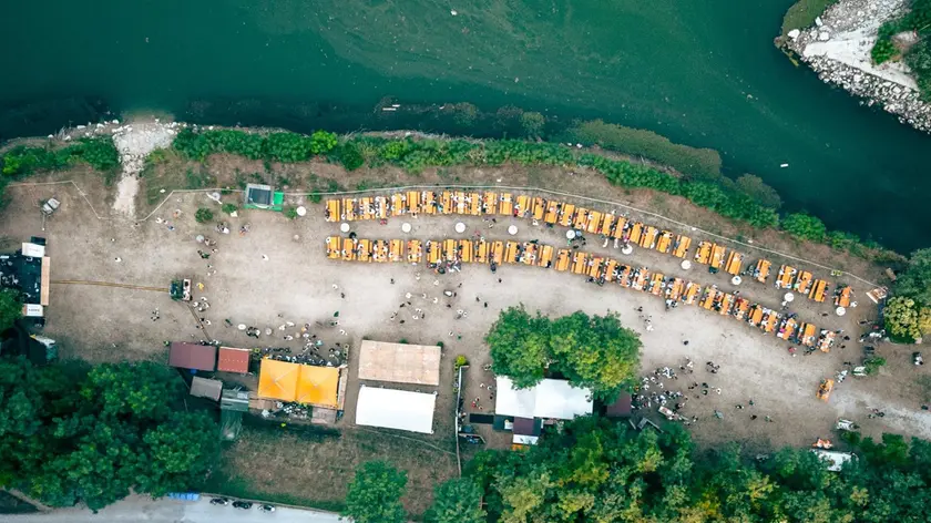 La golena del Brenta nel parco del Tavello che ospita il Porto Vecchio Festival