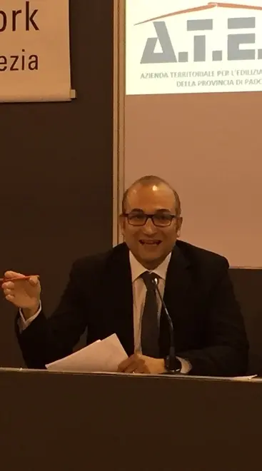 Il presidente di Ater Padova Gianluca Zaramella