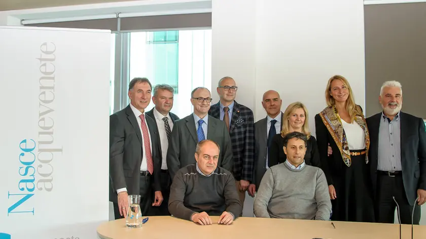 Monselice (PD), 9 novembre 2017 fusione CVS con Polesine acque. Nella foto: