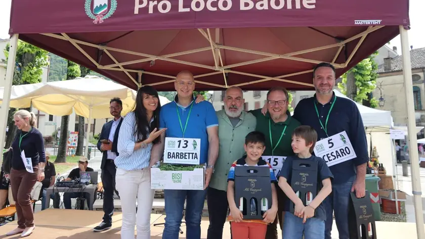 Ecco il podio della sfida dei bisi alla Festa di Baone edizione 2024
