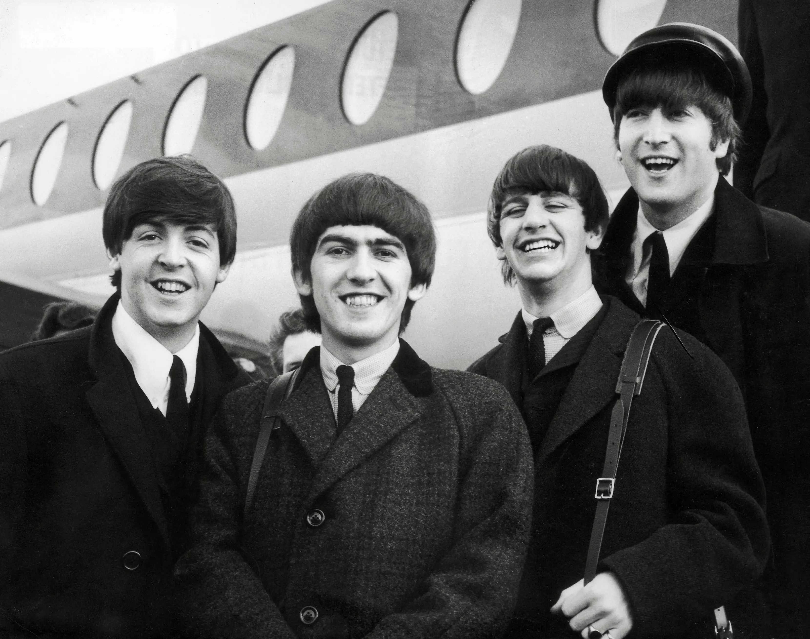 The Beatles, (left to right), Paul McCartney, George Harrison, Ringo Starr and John Lennon,1964.