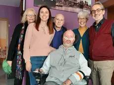 Stefano Gheller con i volontari dell’associazione Coscioni