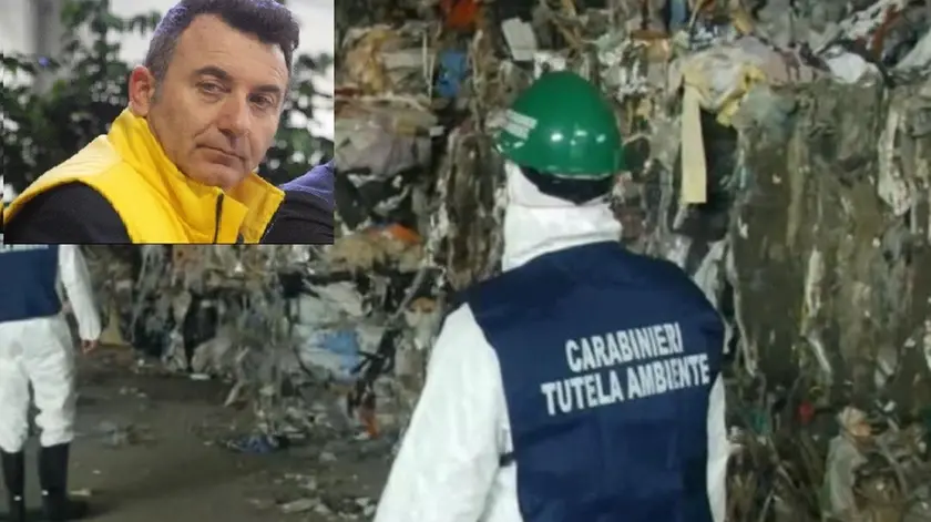 Un intervento dei carabinieri e l'ingegner Angelo Mandato