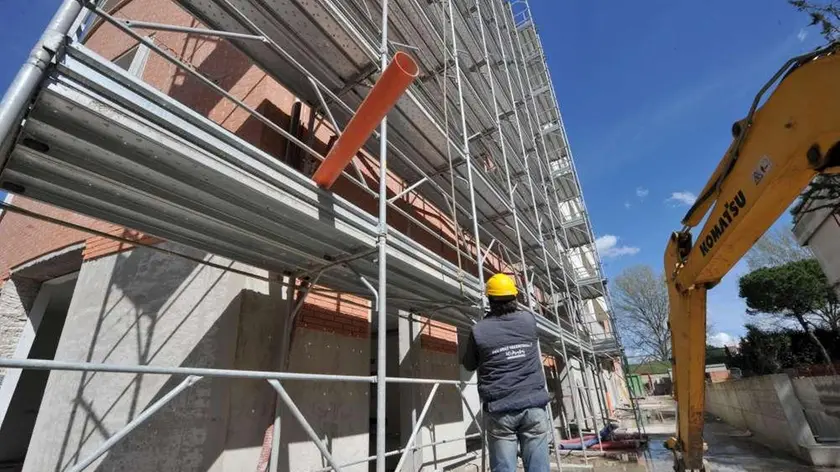 Un cantiere edile che non ha nulla a che fare con l'inchiesta