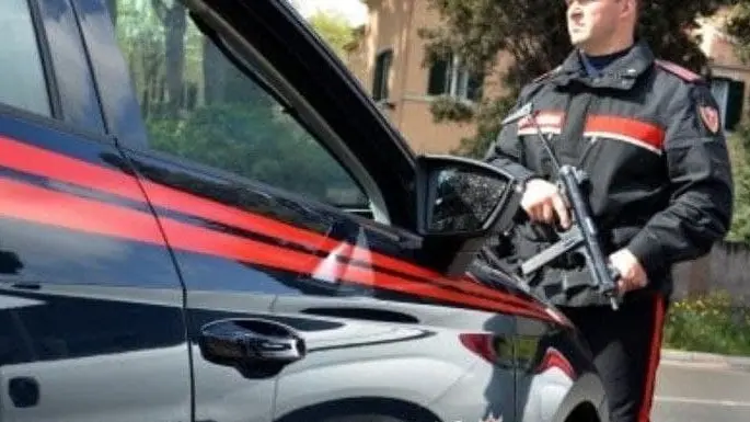I carabinieri di Padova durante un posto di blocco