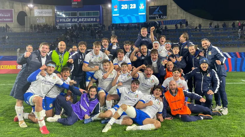 L'esultanza dopo la vittoria (Gianluca Galzerano/Fir)
