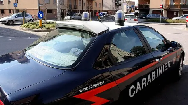 I carabinieri intervenuti dopo l'aggressione