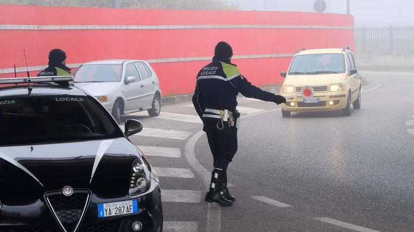 Controlli della polizia locale per il rispetto dei divieti di circolazione a Padova