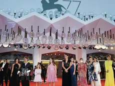 Italian filmmaker Emma Dante arrives with all cast for the premiere of 'Le sorelle Macaluso' during the 77th annual Venice International Film Festival, in Venice, Italy, 09 September 2020. The movie is presented in Official Competition 'Venezia77' at the festival running from 02 September to 12 September. ANSA/ETTORE FERRARI