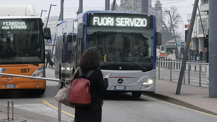 Mezzi di BusItalia in centro storico a Padova
