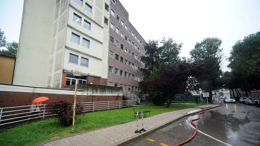 Belluco..Maltempo a Conselve...Nella foto: pompe anche all'ospedale...ph. Zangirolami