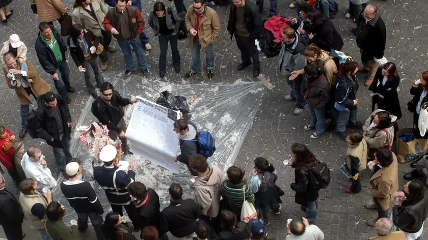 Una festa di laurea a Padova