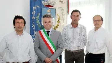 LA GIUNTA. Da sinistra: Corrain Pescarin, Dal Toso e Mazzetto