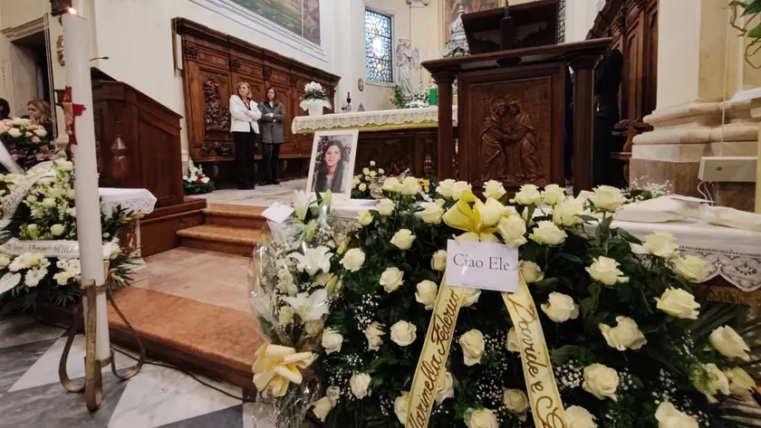 I funerali della 14enne Eleonora Chinello