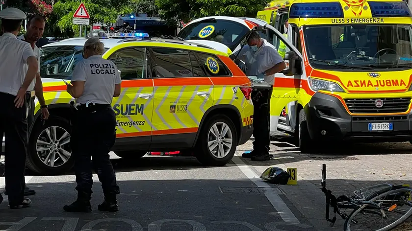 Il luogo dell'incidente. Foto Pòrcile