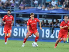 Fiorentina's midfieder Andrea Colpani in action during the Serie A soccer match Empoli FC vs ACF Fiorentina at Carlo Castellani stadium in Empoli, Italy, 29 September 2024 ANSA/CLAUDIO GIOVANNINI