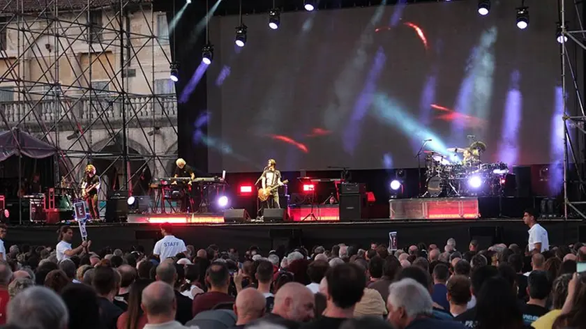 I Porcupine Tree sul palco di Piazzola (foto Piran)