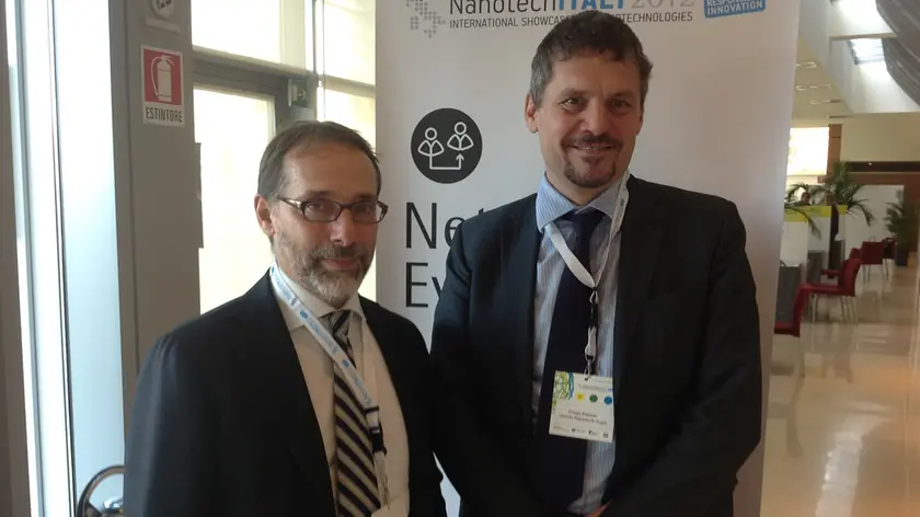 Da sinistra Nicola Trevisan dg di Veneto Nanotech e Diego Basset direttore scientifico