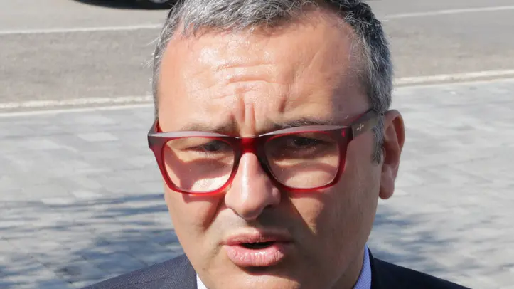 Foto Agenzia Candussi/ Carrai/ Marghera, Pala Expo Venice/ Assemblea dei soci di Veneto Banca - nella foto min. Zanetti