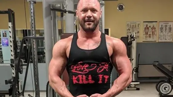 Simone Venturini in palestra