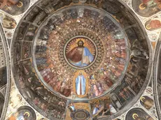 La volta del Battistero del Duomo di Padova con il famoso Paradiso parte del ciclo di affreschi di Giusto de’ Menabuoi