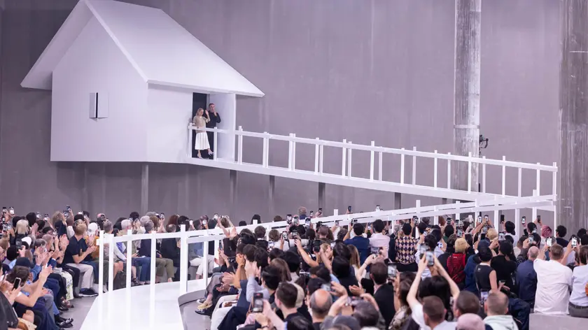 Models present creations by Prada during the Milan Fashion Week Men's Spring Summer 2025, in Milan, Italy, 16 June 2024. The menswear collections are presented from 14 to 18 June 2024. ANSA/ROSSELLA PAPETTI
