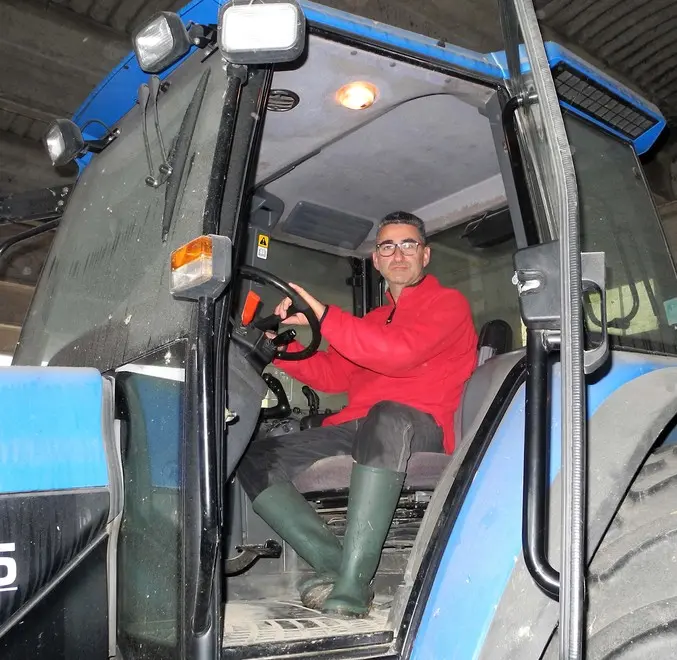 Belluco, Ag. Zangirolami, Vescovana, 08 Nov 2018. Furti a Vescovana. Nella foto: Marzio Pattaro, derubato di un trattore.