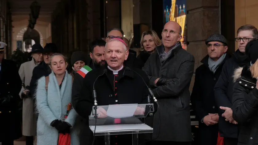 Il vescovo monsignor Claudio Cipolla alla Madonna dei Noli (foto Agenzia Bianchi)