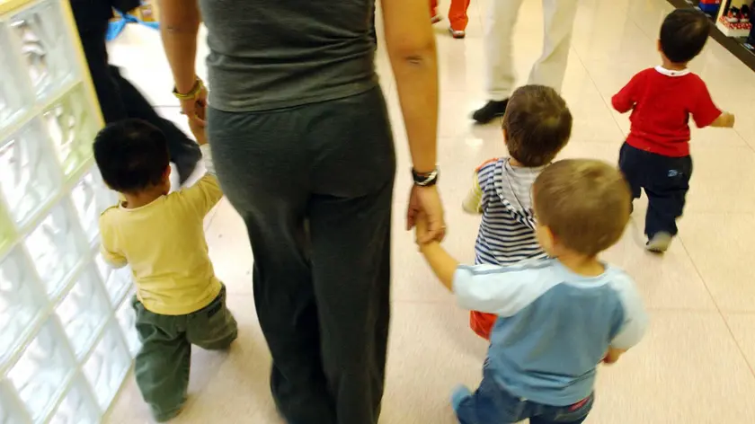 Bimbi in un asilo nido. A Padova trasloco per duecento in vista del nuovo anno scolastico