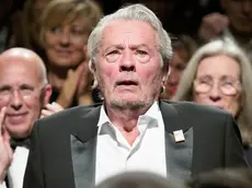 19/05/2019 Cannes, 72° Festival del Cinema, Palma d'Oro alla carriera per Alain Delon. Nella foto durante la cerimonia di premiazione *** Local Caption *** 00908396